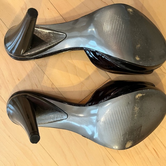 Carlos Santana Black Patent Leather heels. Size 9.5. Worn once. $65. Sexy as fck - Picture 3 of 7